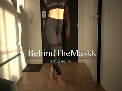 After party with steamy youthfull college fitness girl