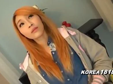 Korean honey with orange hair is decided to become a porn industry star, since she loves to get penetrated