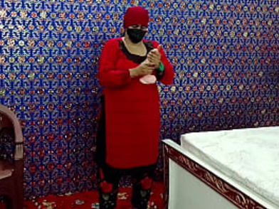 Desi Aunty's Thick Boobs Get Wedged Firm During Super-fucking-hot Getting off Sesh