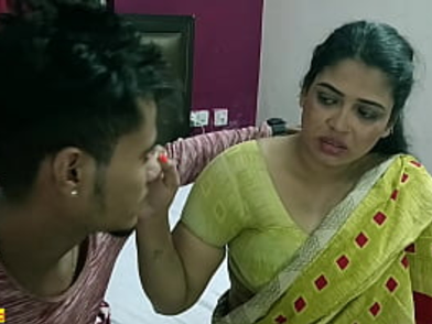 Desi Bhabhi Tabinash hooks up with big-titted Bhabhi Tojha in super-hot guest room hook-up