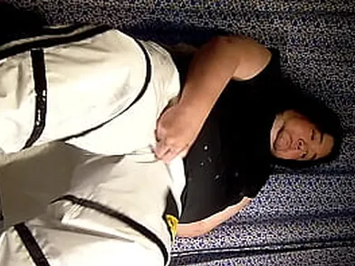 Muslim boy heads horny on a thigh leap hammer