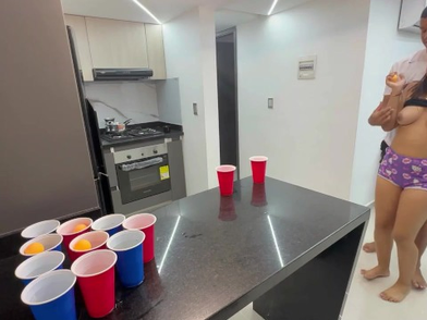 Step-sista Saraymike gets a rock hard instructing with my new game and my milk-providing abilities