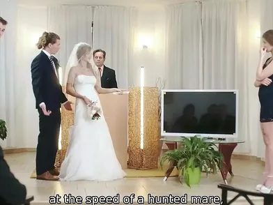 Olivia Sparkle & Ricky Rascal's steamy wedding night in stockings & high heels