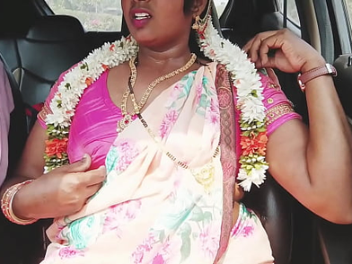 Super hot Silk and her Indian buddy share a steaming car talk