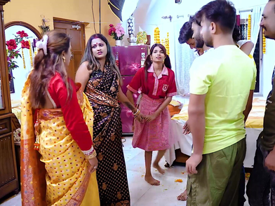 Daughter-in-law's very first time with step-mother: Desi Supah-horny Step Mummy teaches daughter on shag-penetrating for the very first