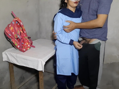 Desi college girl Cherry's first time in a rough sex fuck-a-thon with her beau