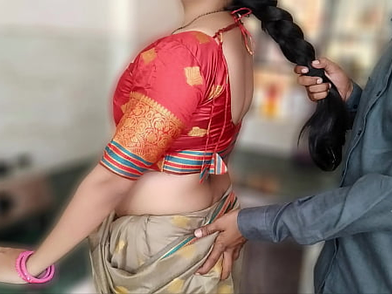 Sonu's first time fucking a bro-in-law in the kitchen - a hot creampie surprise!