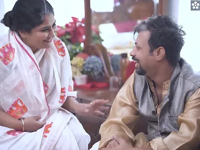 Watch this hot mom and her big boobs get frisky with each other in this steamy video!