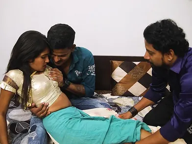 Stepsis gets her Indian pussy pounded by two big cocks in a hardcore threesome