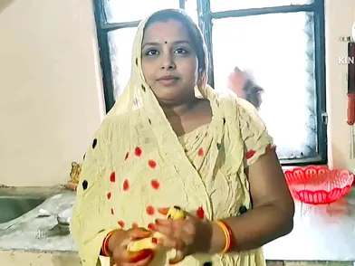 Watch Desi Bhabhi get rock hard in hardcore Indian village sex with banana and cum