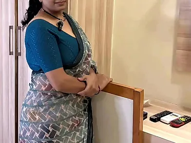 Hunter & Sonu's very first time in a new flat with a round nanny, a close up sight of yam-sized bosoms, squealing, arse cl